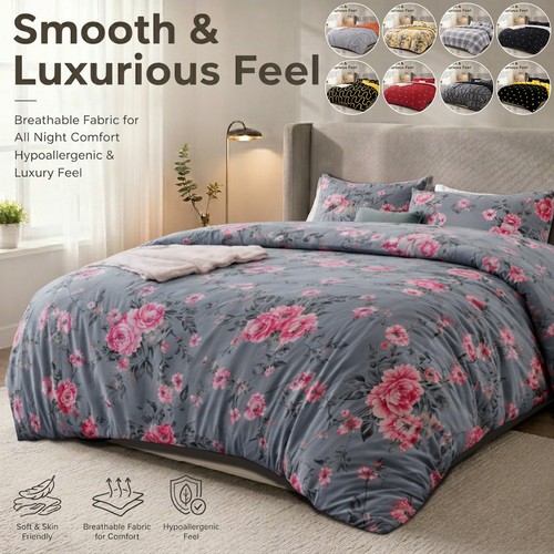Reversible duvet cover bedding - cover,