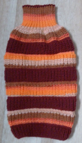 Hand knitted dog - knitted, for