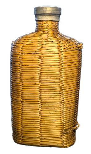 Antique victorian wicker glass - antique,