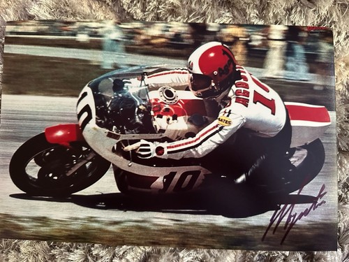 Giacomo agostini hand signed - agostini,