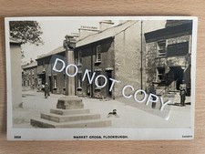 Market Cross, Flookburgh, Cumbria.        Sankeys  RPPC.