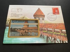 Rare Switzerland scenic  Phonecard in collectors stamp cover A21875