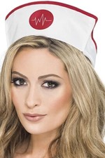 Nurse Hat A&E Doctors & Nurses Fancy Dress Costume Accessory Halloween