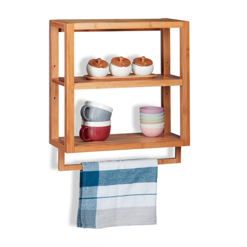 Wall shelf adjustable - wall, towel