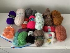 Yarn Job Lot Bundle 800g Wool Yarn Balls Perfect Knitting Crochet Mixed Colours