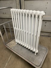 Reclaimed 11 section ideal narrow school 2 column in Pearl White Fully Restored