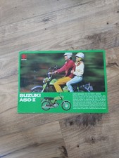 SUZUKI A50 II MOTORCYCLE Sales Specification Leaflet 1970s