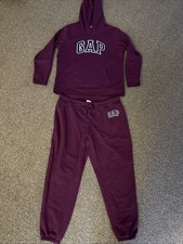 Gap Purple Tracksuit (hoodie & Joggers) Both Size L