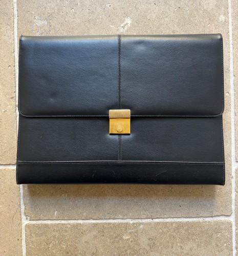 Black faux leather - a4,