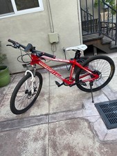 Red mountain bike 7 speed