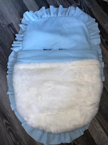 Baby boys blue white pram - blue,