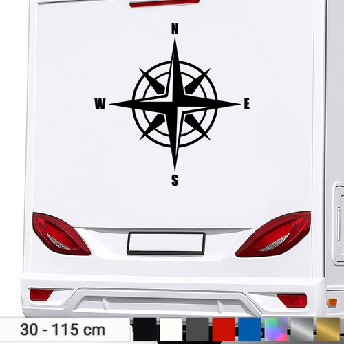 Wind rose sticker compass - rose,