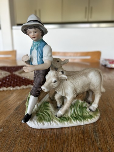 Alpine shepherd boy figurine - alpine,