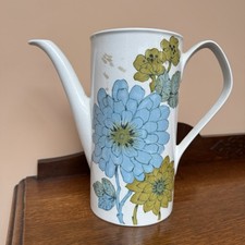 Vintage Retro Johnson Brothers Coffee Pot (no Lid) Vibrant Floral Design H21cm