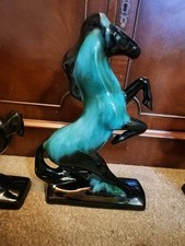 Vintage Blue Mountain Pottery, Rearing Horse. Excellent Condition. 30cm High.