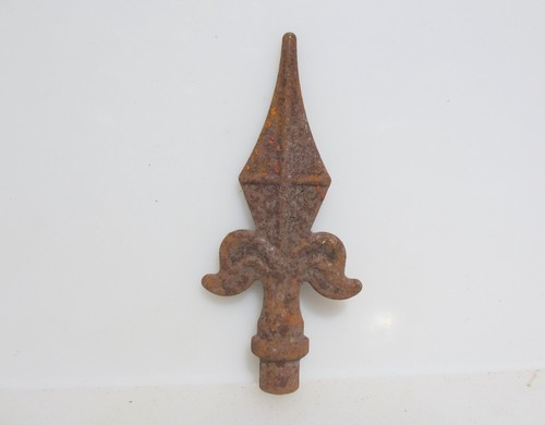 Vintage iron finial fence - finial, top