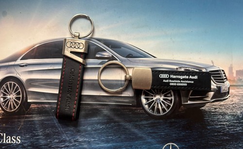 Two genuine audi keyrings - genuine,