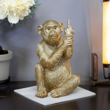 Rude monkey ornament - rude,
