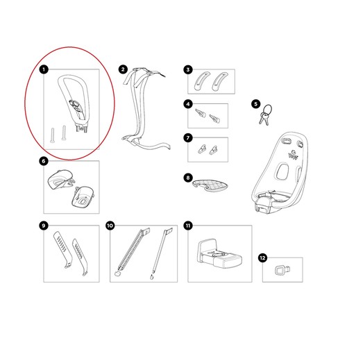 Thule handlebar handle for car - handlebar,