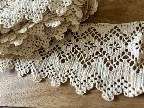 Antique handmade lace - handmade, unused