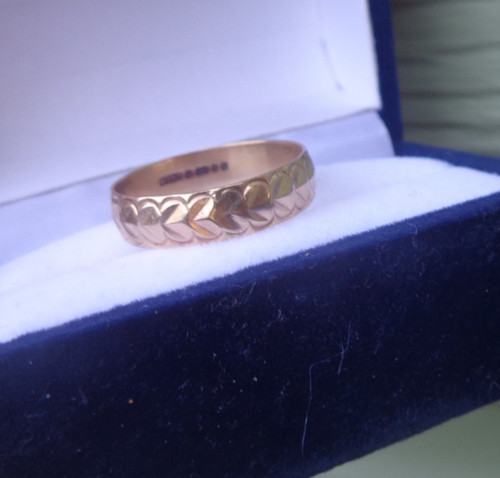 Yellow gold wedding - gold, ring