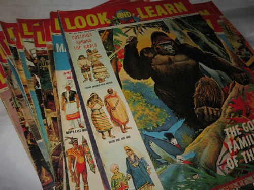 Vintage look learn magazines - look,