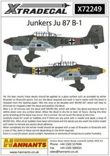 Xtradecal X72249 1/72 Junkers