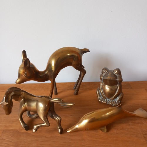 Vintage brass animal - brass, figurine