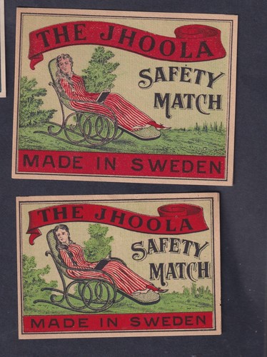 Antique match pack tags - 2,