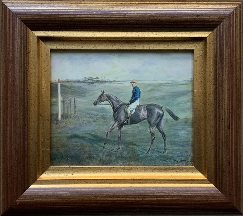 Pair antique miniature horse - pair,
