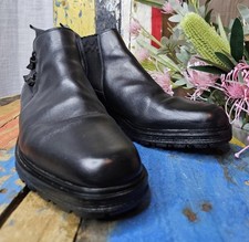 CESARE PACIOTTI Luxury Italian Mens Black Leather Boots SIZE AU6 UK6 EU40 VGC