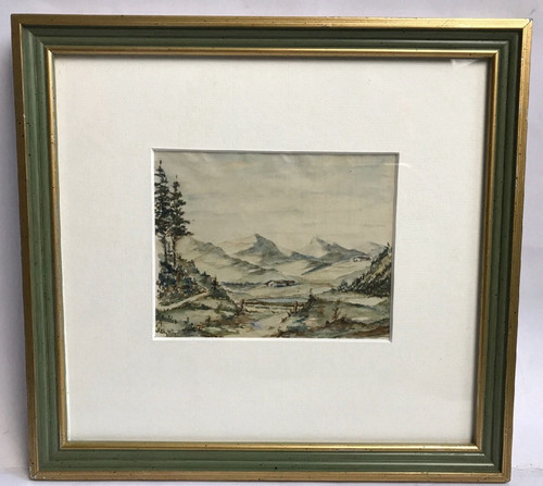 Antique watercolour painting - watercolour,