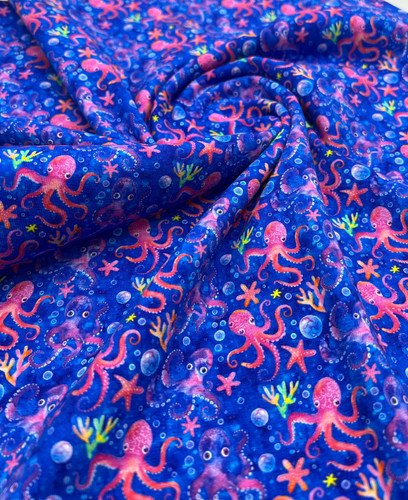 Octopi print cotton - print,