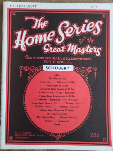Schubert the home series - schubert, of
