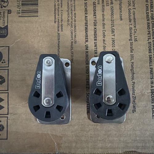 Barton pulley double plate - double, on