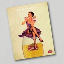 Fridge magnet Stella Artois Pin up Girl Lingerie Model - Stockings (16)