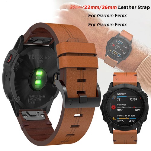 Leather band for garmin - leather,
