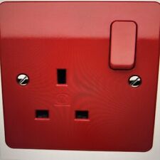 MK K2757D1 RED 1 GANG SOCKET