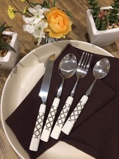 cutlery sets 24 piece Ceramic