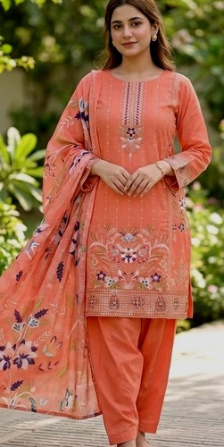 Elegant 3piece peach orange - elegant, peach-orange