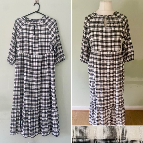 Women gingham maxi dress size - gingham,