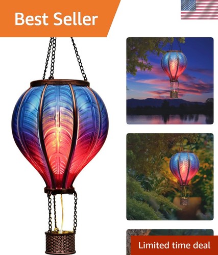 Hot air balloon solar lantern - hot,