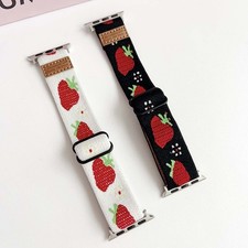 Strawberry Print Elastic Strap