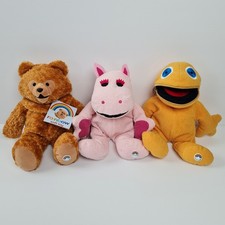 Rainbow Zippy Bungle George Soft Toy Bundle Vintage 1972 Pearson TV approx 12"