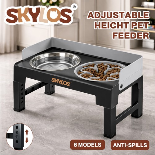 Skylos raised dog bowls - dog,