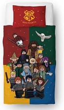 Lego Harry Potter Duvet Cover Wizard Reversible 2in1 Bedding Set Official LEGO