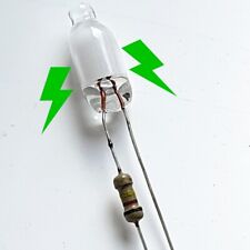 [2pcs] Neon indicator lamp GREEN 240V 6x16mm + series resistor-UK-ref:gA93