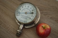 Antique PRESSURE GAUGE Brass