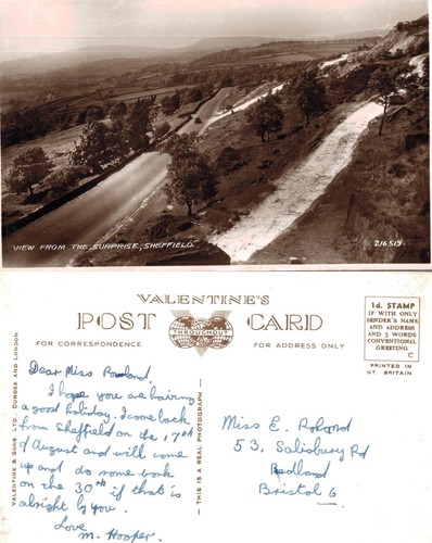 Vintage postcard view from - postcard,