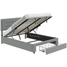 HOMCOM Double Bed Frame with